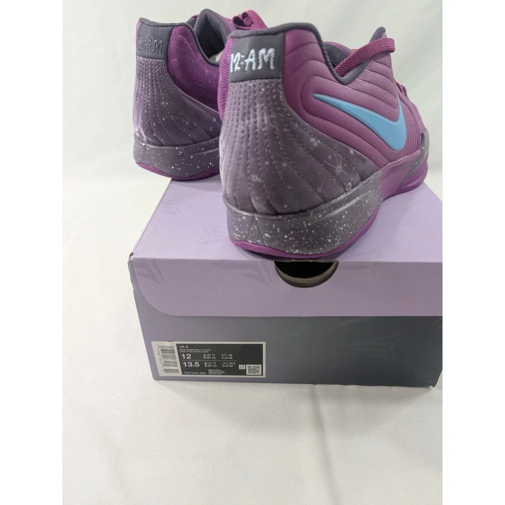 NEW Men's Size 12 Nike Ja 2 Stargazer Bold Berry Baltic Blue Shoes FD7328-500